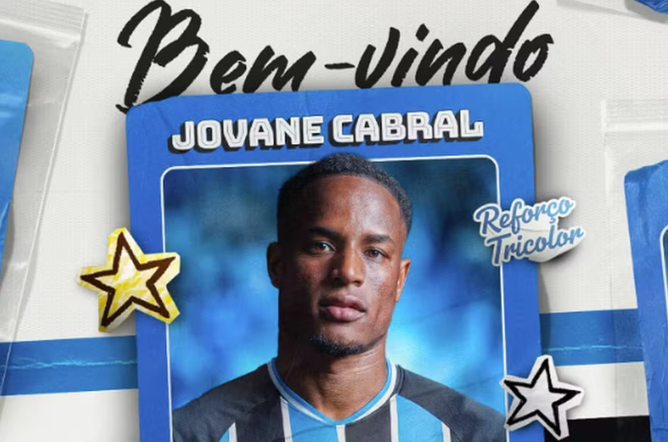 Jovane Cabral assina com Grêmio de Luís Castro
