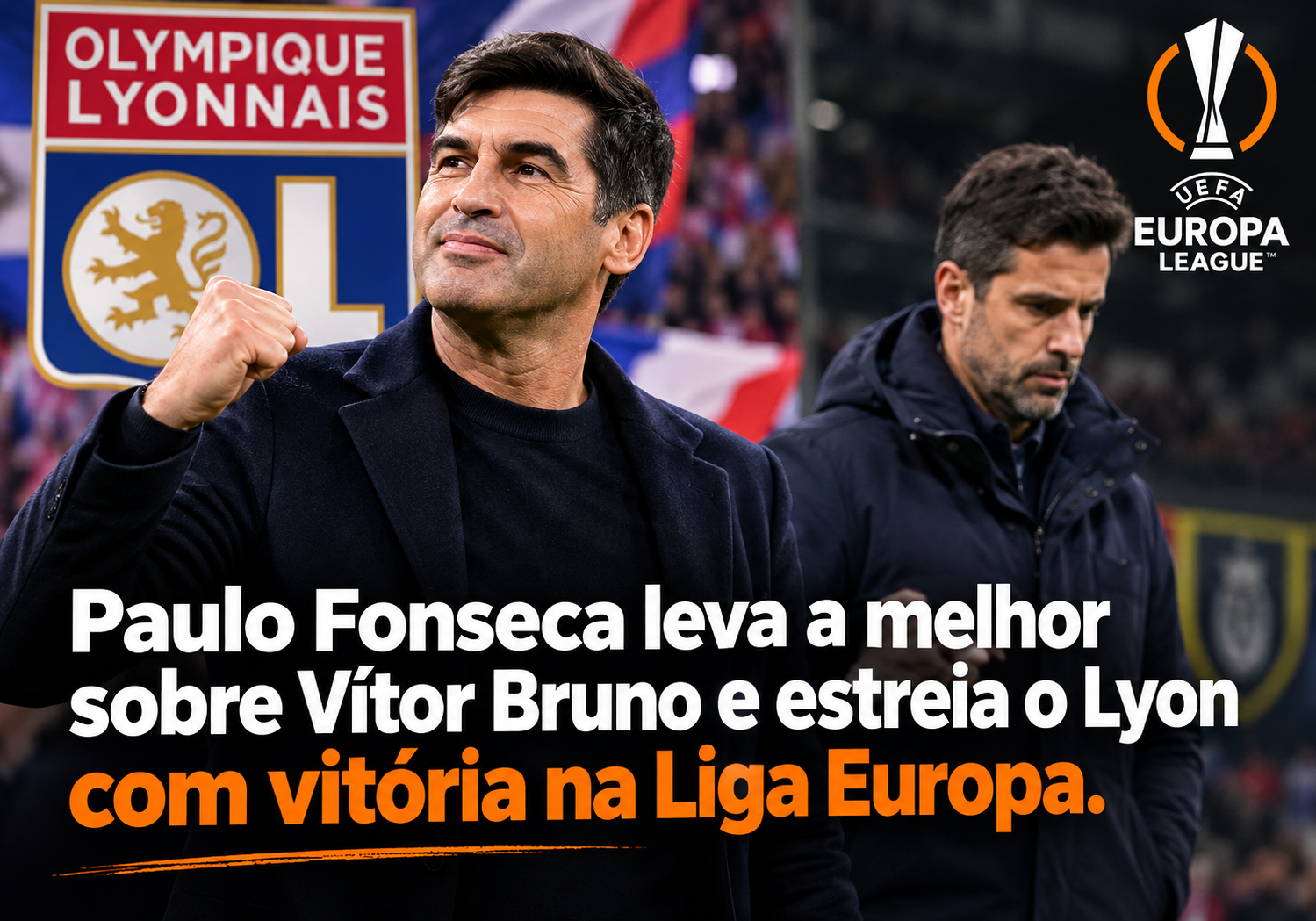 Lyon de Paulo Fonseca vence Anderlecht de Vitor Bruno
